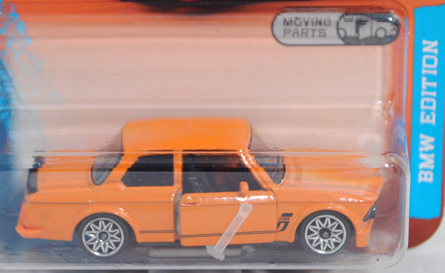 BMW 2002 turbo (E20, Facelift 1973, Modell 1973-1975) (Nr. 257H), gelborange (inka orange), majorette, 1:58, Blister (BMW EDITION PREMIUM CARS)