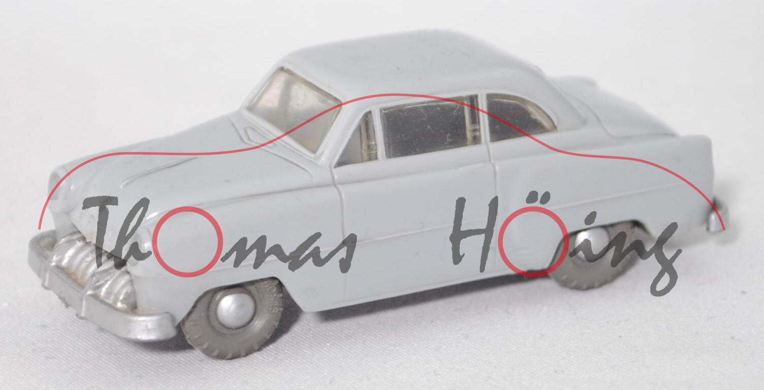 00002b Opel Olympia Rekord Limousine (Modell '53, Modell 1953-1954), silbergrau, 1x St, Siku Plastik