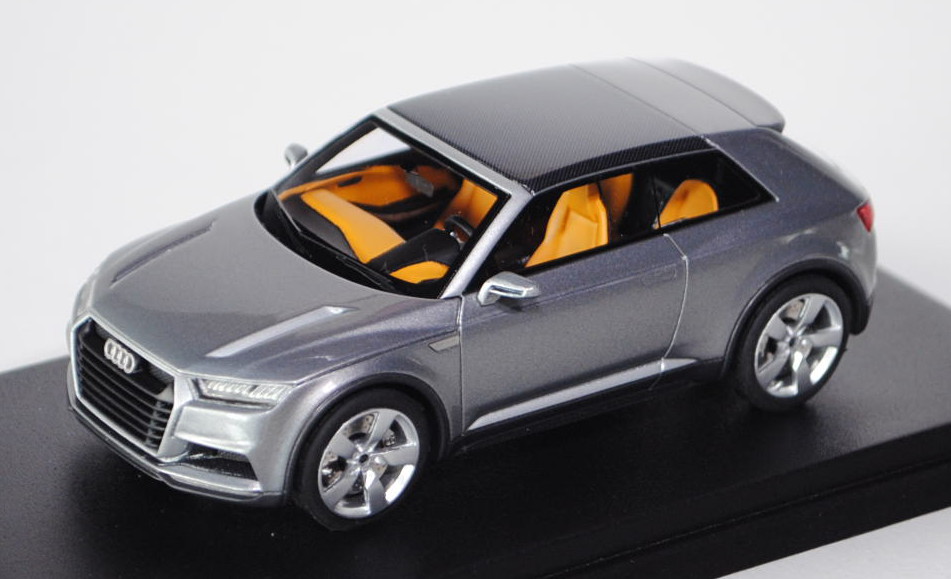 Audi Q2 concept Crosslane Coupe, Paris MotorShow 2012, graumetallic, Looksmart Models, 1:43, mb (lim