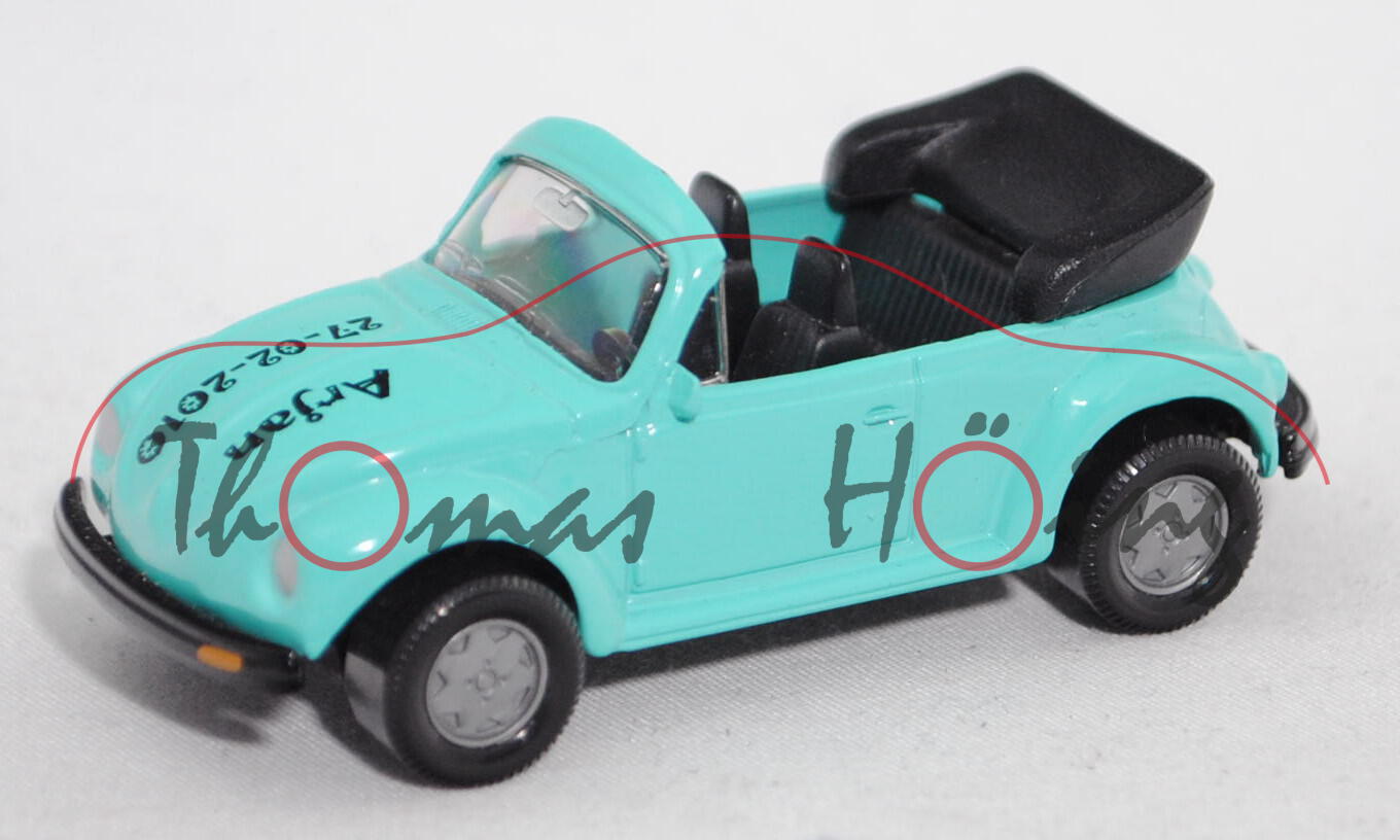 00003 Arjan VW Käfer 1303 LS Cabrio (Typ 13, Modell 75-79), hell-türkisblau, Arjan / 27-02-2010, Limited Edition