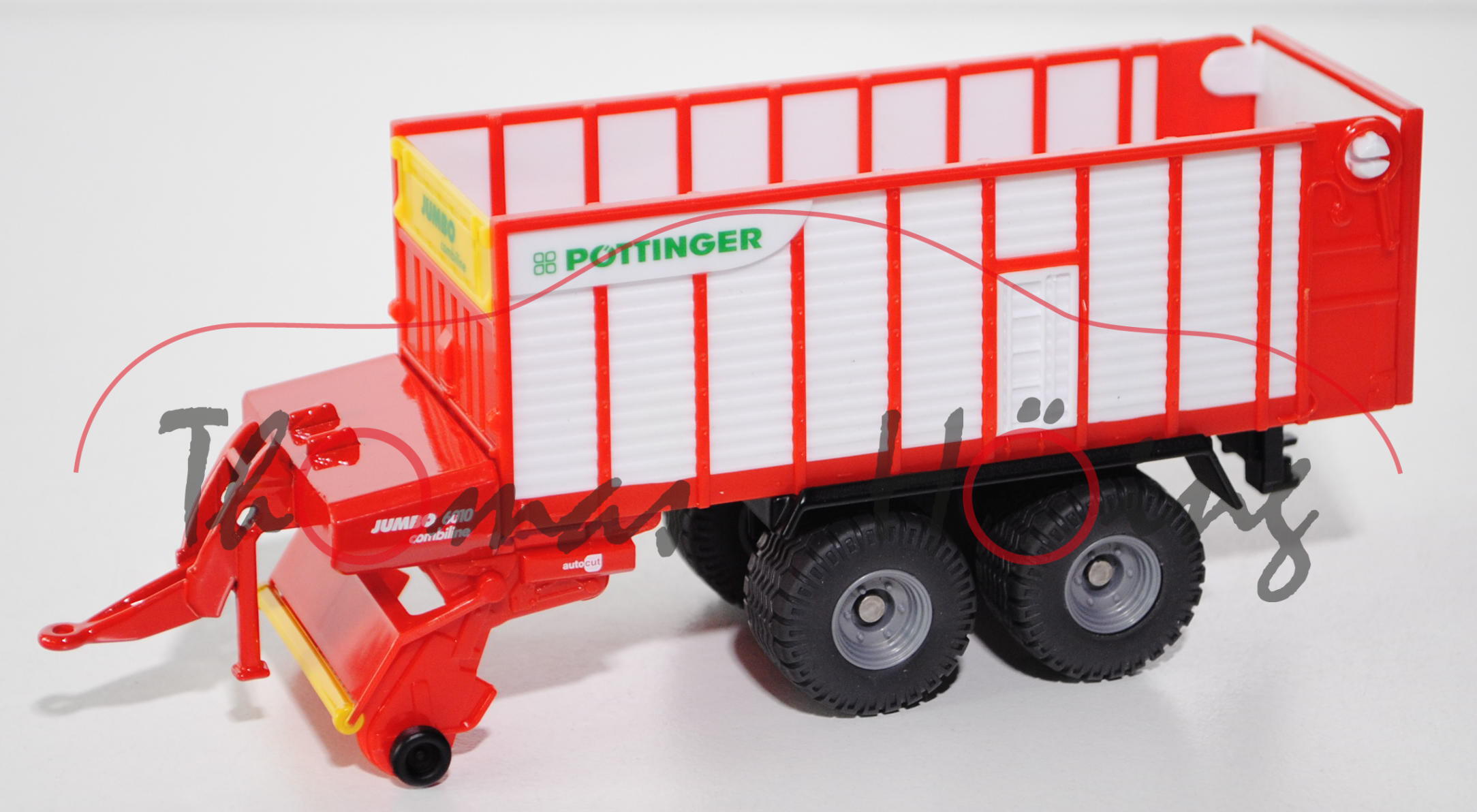 Pöttinger JUMBO 6010 combiline autocut, verkehrsrot/reinweiß, PÖTTINGER / JUMBO 6010 / combiline / a