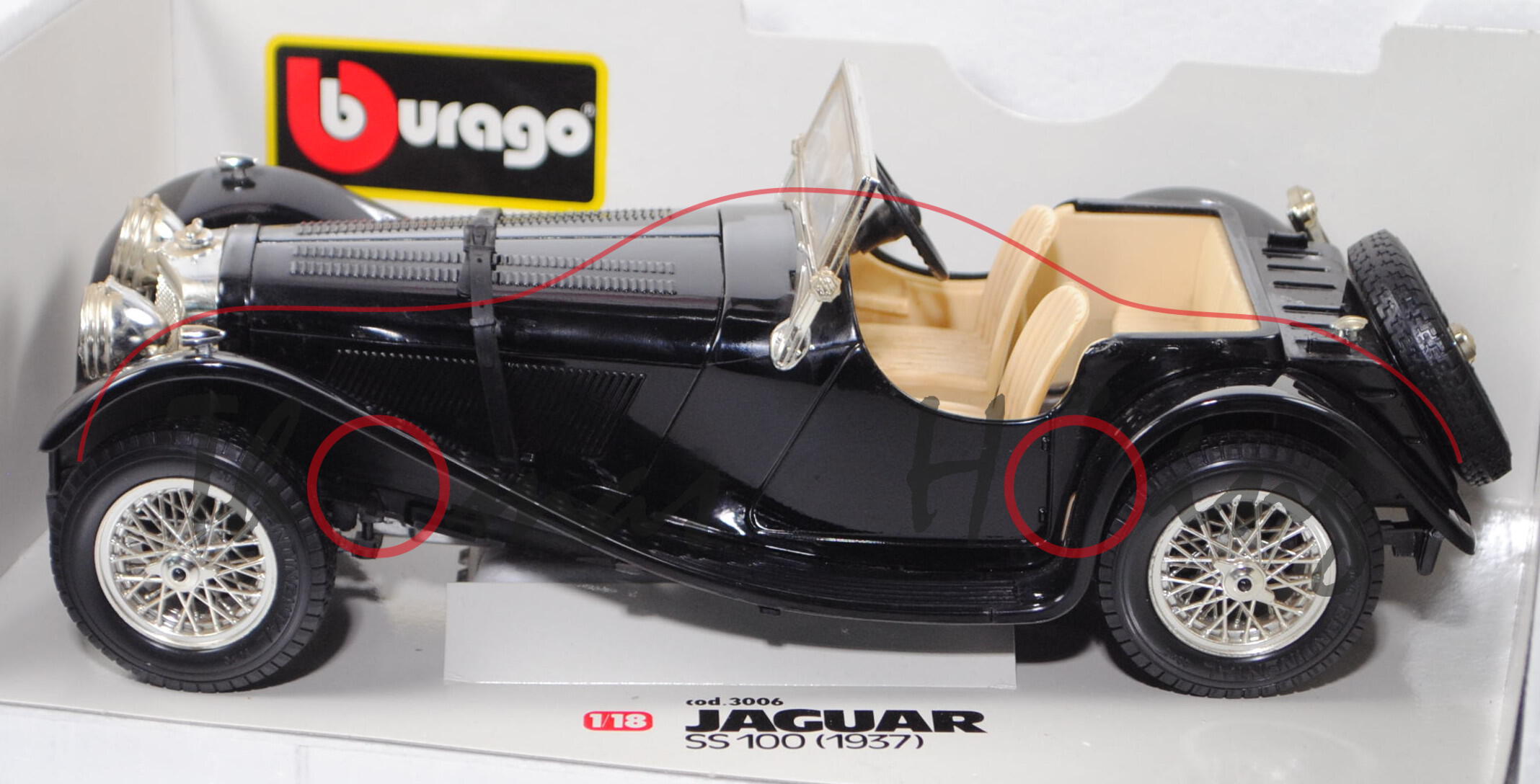 1:18 Jaguar SS100 1937 (Gebraucht) in Ettingen für CHF 17 – mit 1:18 Jaguar SS100 1937 (Gebraucht) in Ettingen für CHF 17 – mit