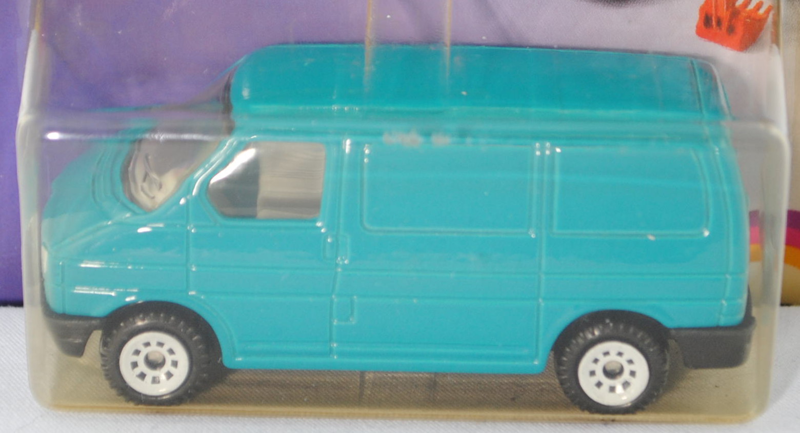 00000 VW T4 Transporter Kastenwagen (Modell 1990-1995), türkisblau, innen lichtgrau, Lenkrad integri