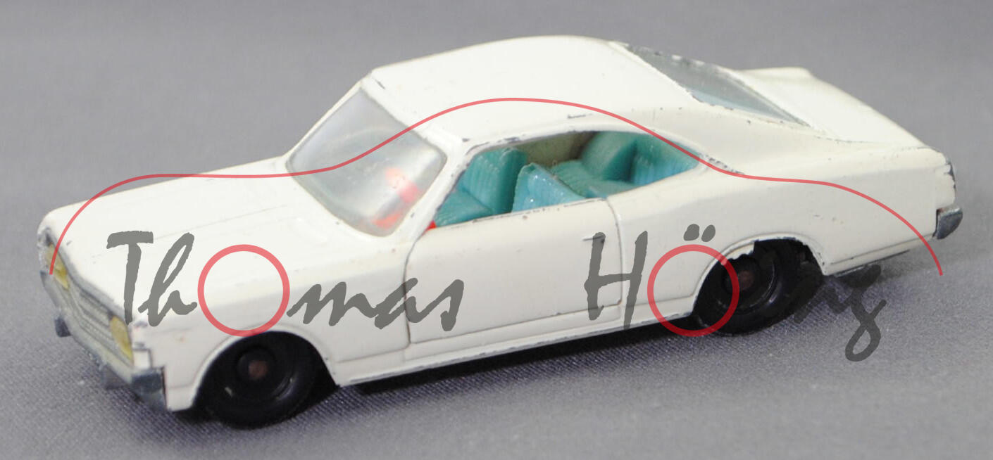 00003 OPEL REKORD Coupé (Modell 1967-1972), perlweiß, innen lichtgrün, Schlepploch klein, R2, SIKU, 1:60, m-