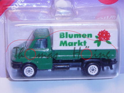 00001 Iveco Daily II (Modell 1990-1996) Kleinlastwagen, türkisgrün, innen schwarz, Lenkrad integrier