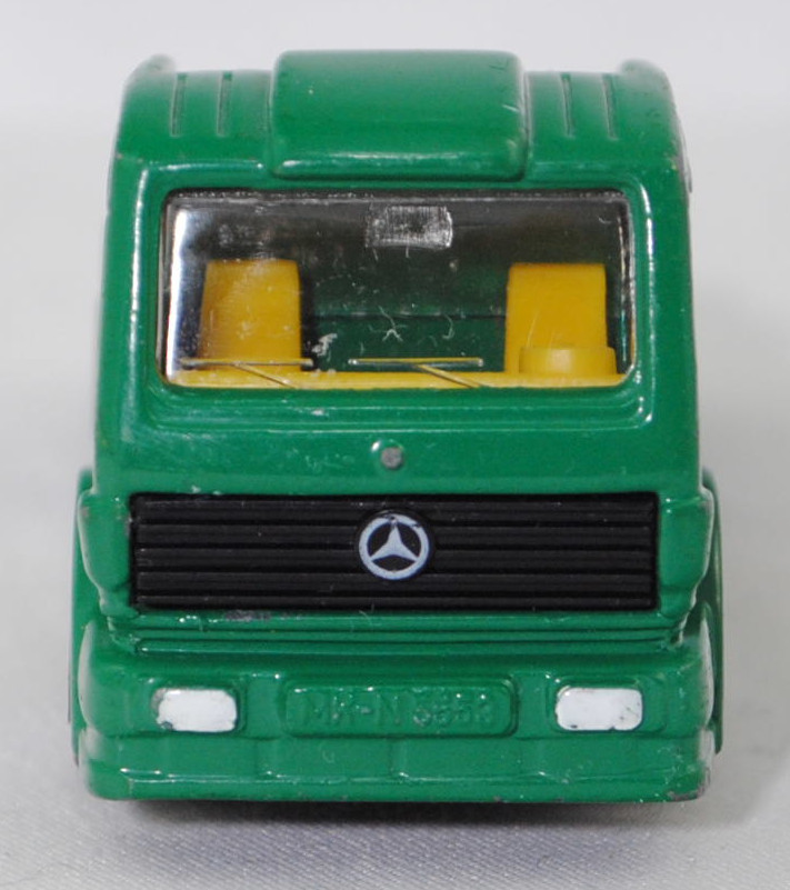 00002 Mercedes-Benz 1450 S (Modell 1989-1993) Renntruck (Truck-Racing-Europameisterschaft, Klasse C), türkisgrün, GloBee / BP / KLIPPAN / BOSCH, Bpr. 1018, C1 weiß, SIKU SUPER, 1:83, m-