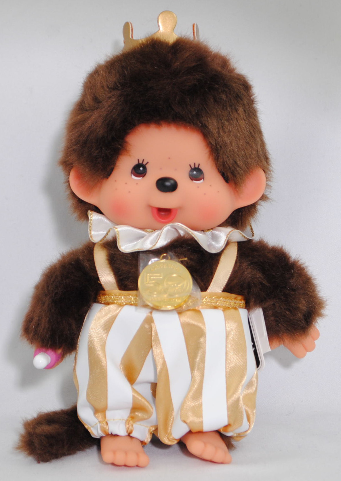 Monchhichi Let's Party Boy (Junge im Let's Party Dress), 20 cm groß, Sekiguchi (Limited Edition 50 Jahre Monchhichi pm Jahr 2024) (EAN 4905610203239)