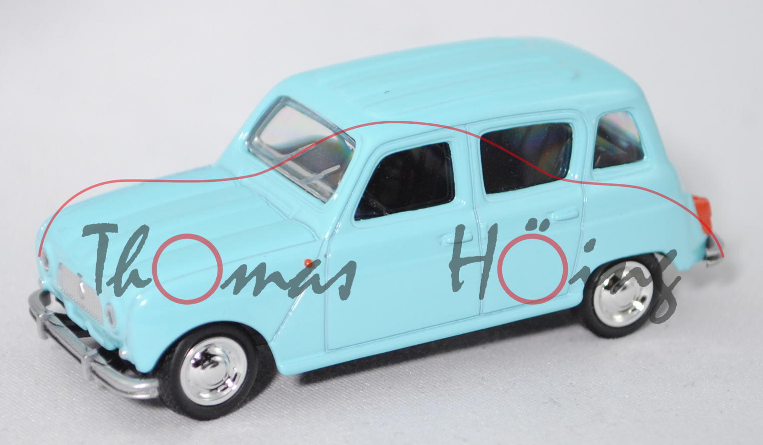 Renault 4L (Modell 1961-1967, Baujahr 1964), hell-türkisblau, 1:54, Norev MULTIGAM CLASSIC, mb