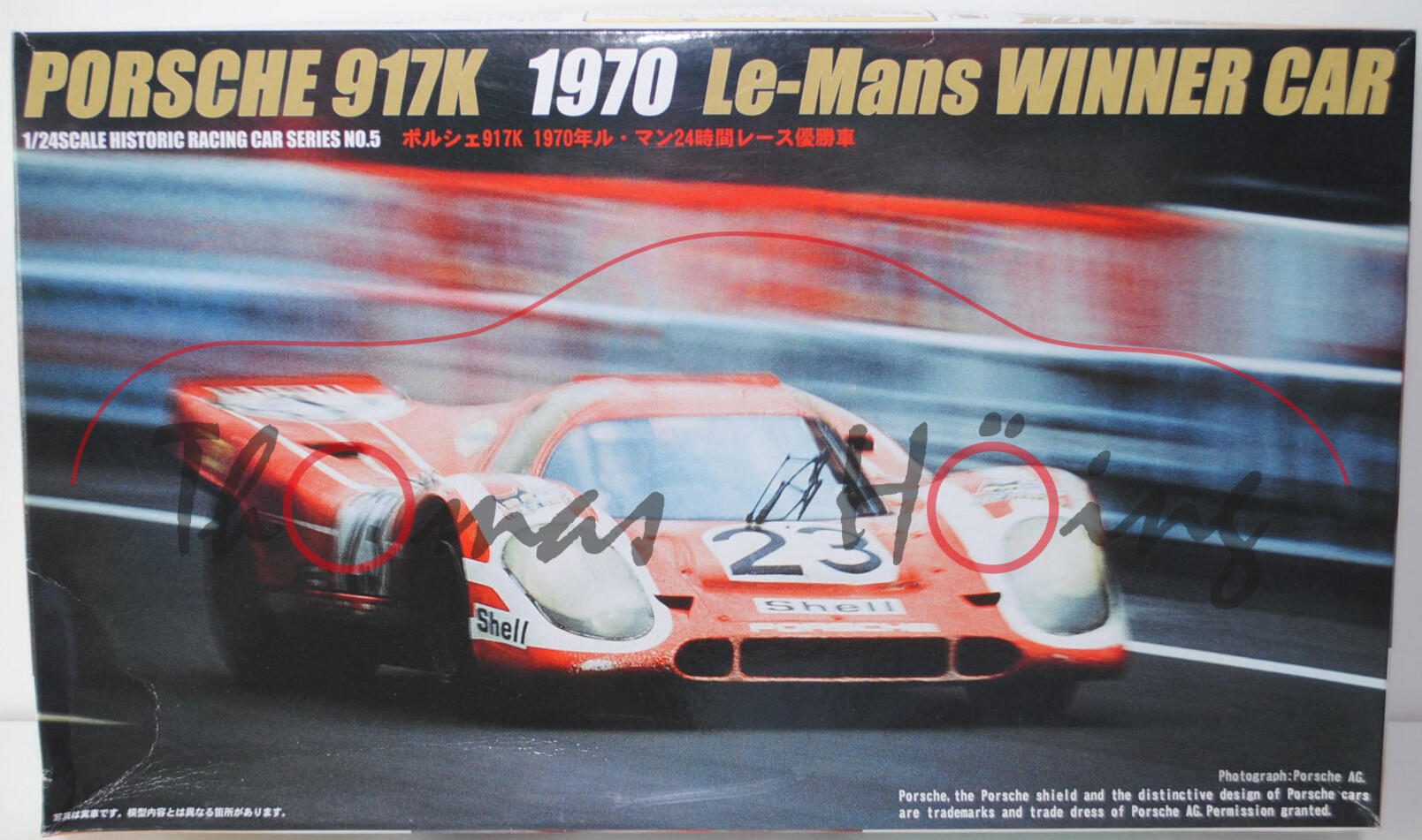 12173 Porsche 917K, rot/weiß, Le Mans 1970 (1. Platz), Fahrer: Hans Herrmann / Richard Attwood, Team