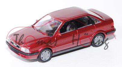 Audi 80 (B4, Typ 8C), Modell 1991-1994, purpurrotmetallic, Rietze, 1:87, mb