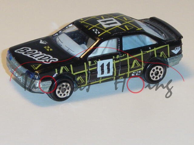 Audi 90 (Typ 89 / B3), Mj. 1987-1992, schwarz, BOLIDS / 11, Majorette, 1:60