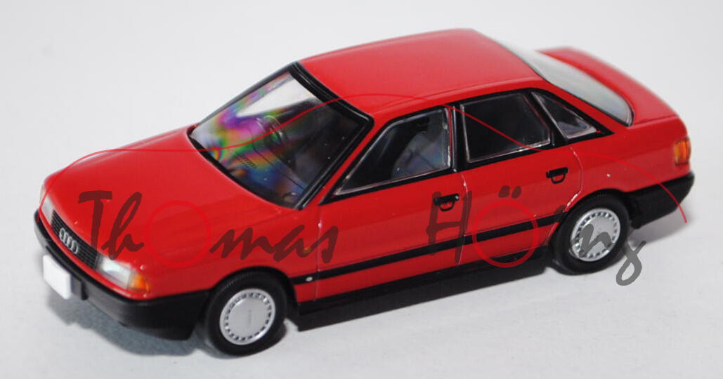 Audi 80 2.0E (B3, Typ 89), Modell 1988-1991, verkehrsrot, TOMYTEC, 1:64, mb