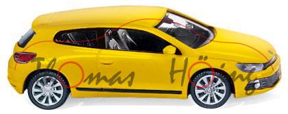 VW Scirocco III (Typ 13), Modell 2008-, sonnengelb, Wiking, 1:87, mb