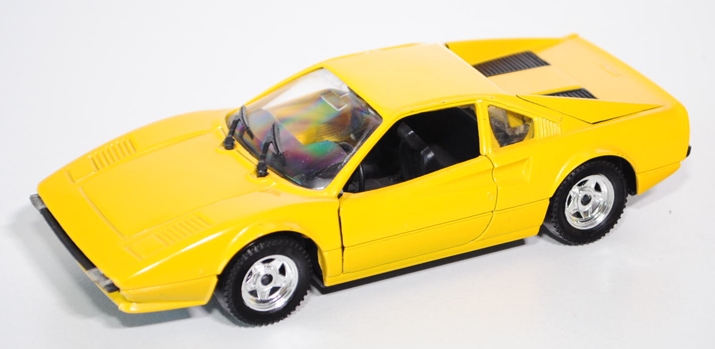 Ferrari 308 GTB, kadmiumgelb, Türen + Motorhaube zu öffnen, 1:25, POLISTIL / Tonka