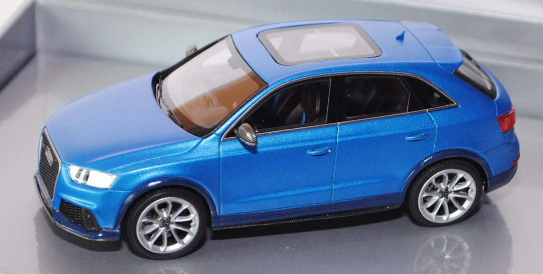 Audi RS Q3 Concept, Modell 2012, Auto Shanghai 2012, blaumetallic, Looksmart Models, 1:43, Werbescha