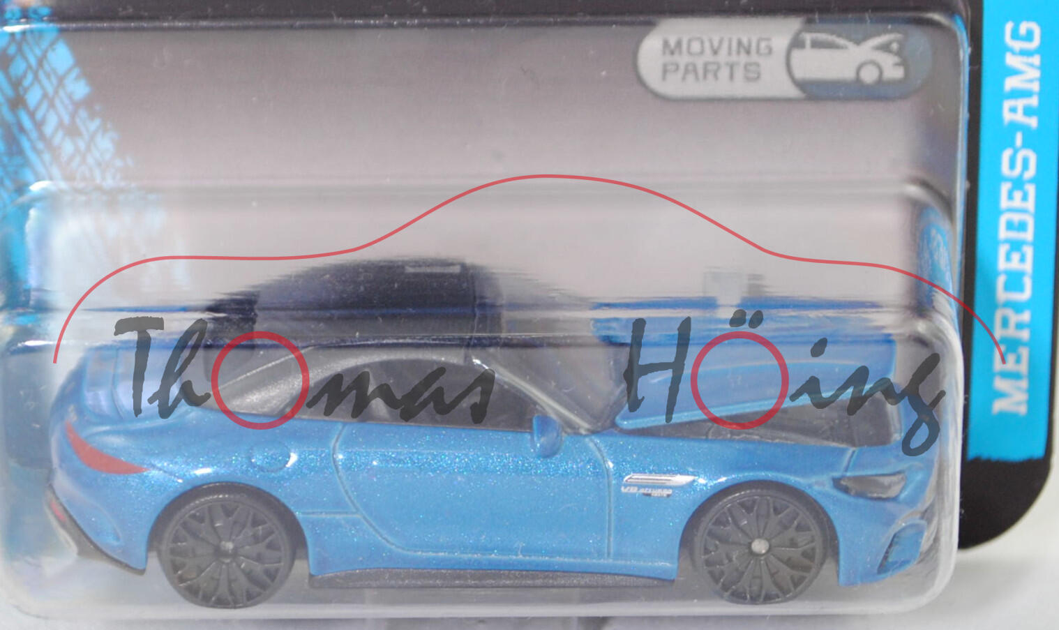 Mercedes-AMG SL 63 4MATIC+ Premium (7. Generation, R 232, Modell 2022-) (Nr. 232L), hell-capriblaumetallic, majorette, 1:60, Blister (MERCEDES-AMG PREMIUM CARS)