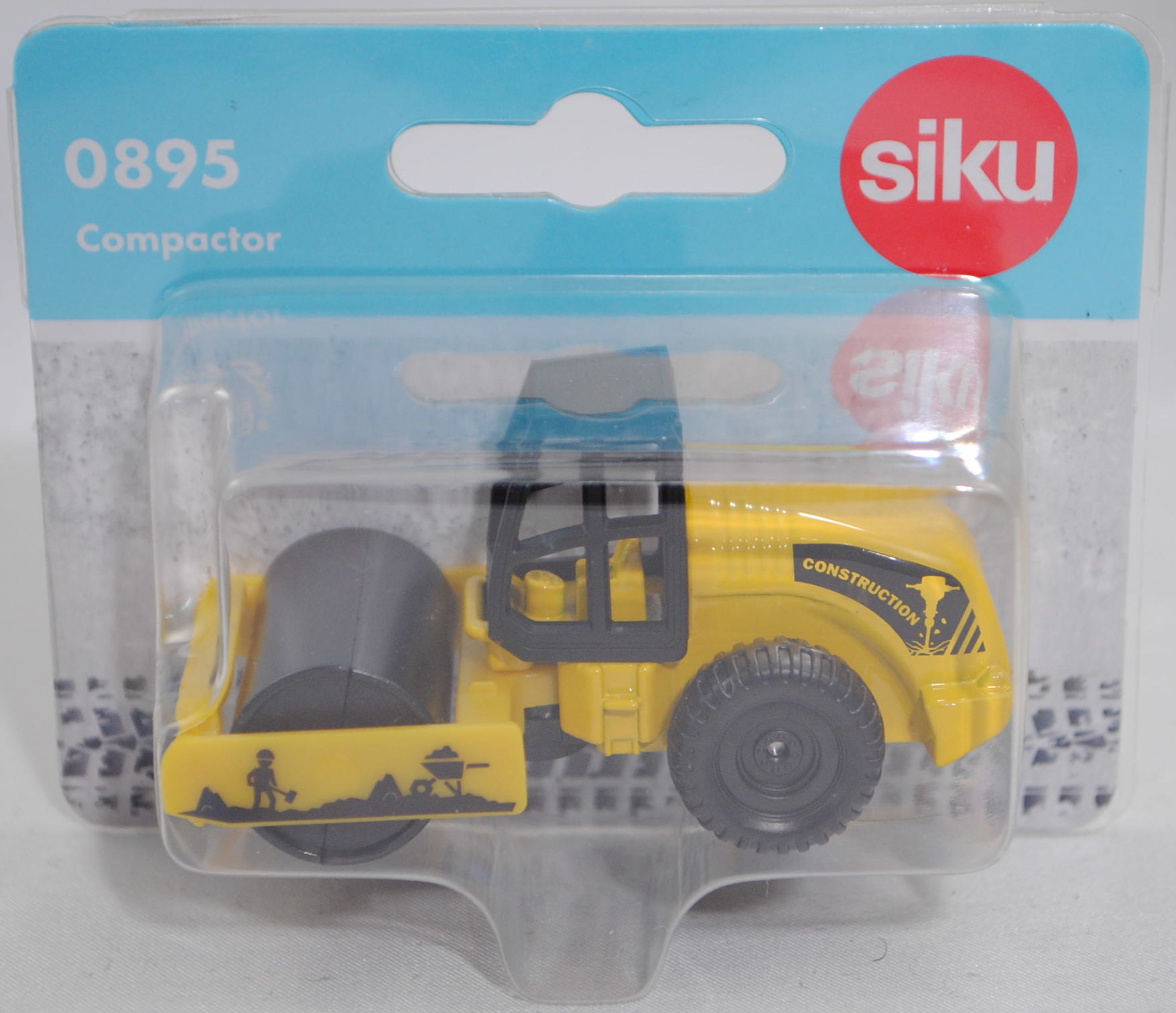 00000 HAMM 3625 HT Walzenzug mit Vibrationsglattbandage (Baureihe Serie 3000, Modell 2000-2007) (Straßenwalze), verkehrsgelb/schwarz, CONSTRUKTION, SIKU SUPER, 1:93, P29f