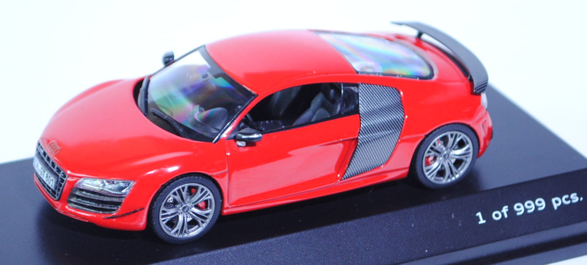 Audi R8 GT (Typ 42), Modell 2010-2012, misanorot, Schuco, 1:43, Werbeschachtel (Limited Edition 999