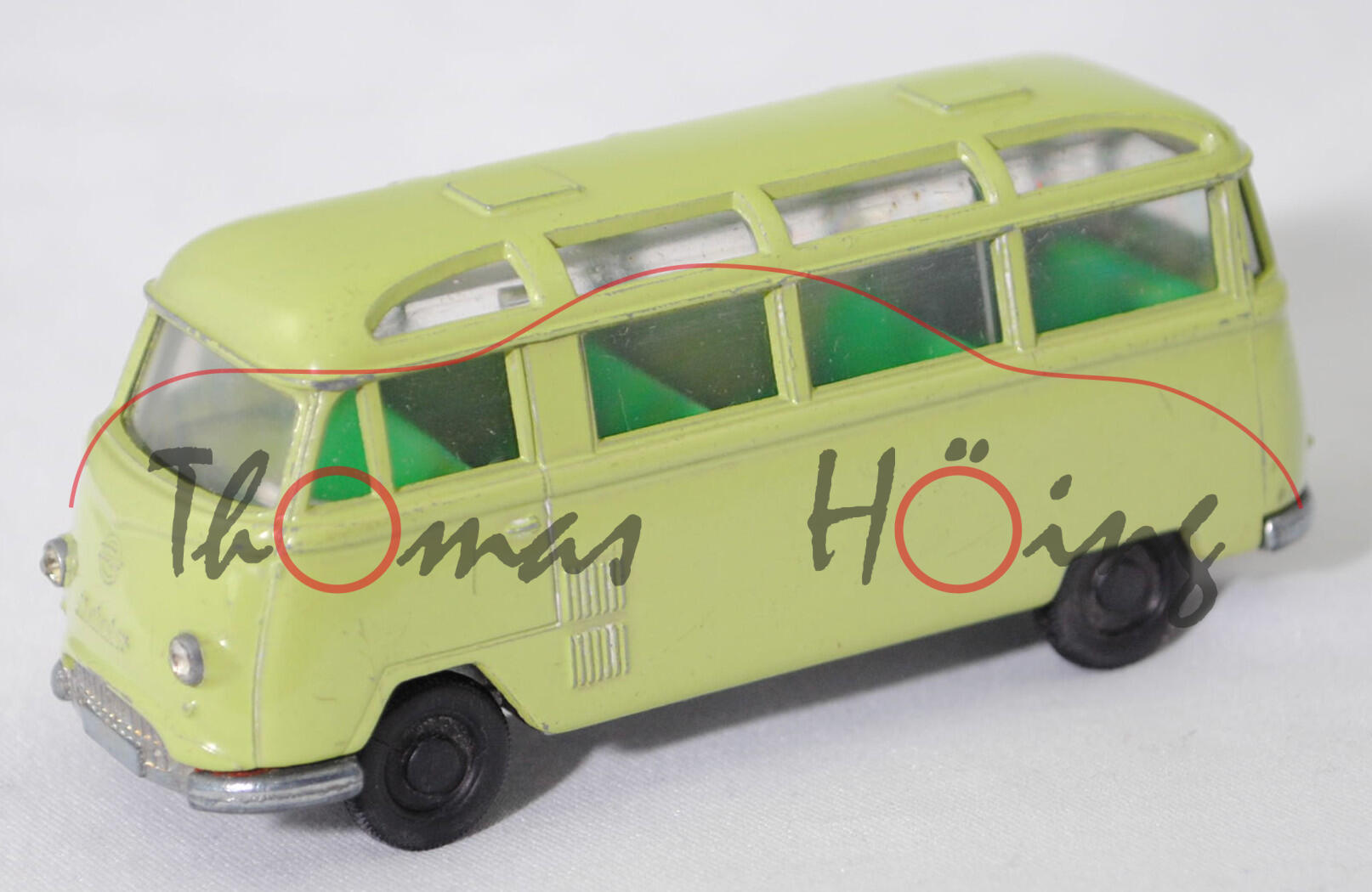 00001 TEMPO-MATADOR I Kraftomnibus (Modell 1961-1963), hell-claasgrün, innen hell-minzgrün, Spange, Hohlnieten, R1 Ø 11 mm, SIKU, 1:61, m-