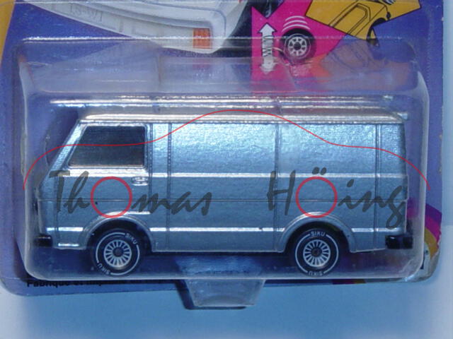 00003 VW LT 28 Kastenwagen (Modell 1975-1986), silbergraumetallic, innen zinkgelb, Lenkrad integrier