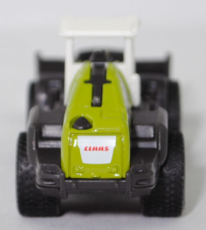 00001 CLAAS Radlader TORION 1914 mit Erdbauschaufel mit Aufreißzähnen (Modell 2017-), reinweiß/claasgrün, seitliche Motorbelüftung Teil der Karosserie, SIKU SUPER, 1:102, P29f