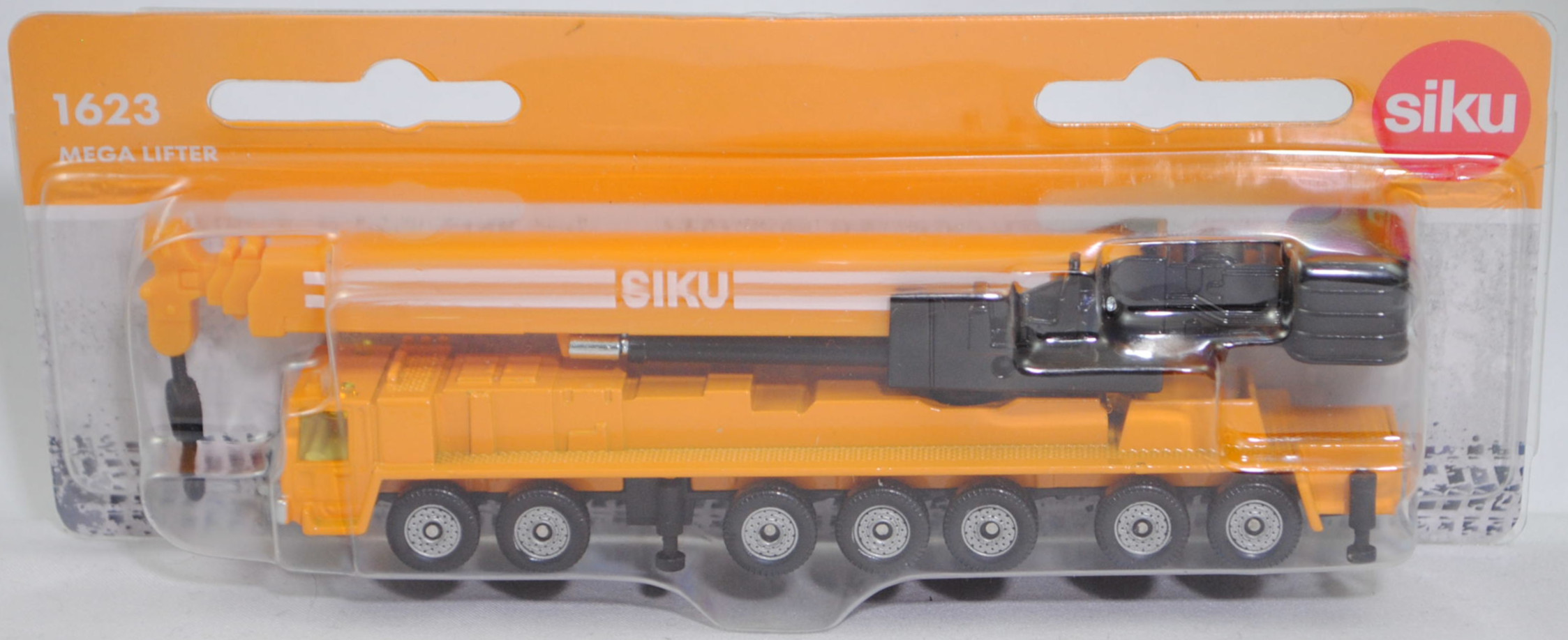 00008 MEGA LIFTER LIEBHERR LTM 1400 Mobilkran mit Teleskopausleger, maisgelb/schwarz, SIKU (4,5 mm hoch), C36, SIKU SUPER, 1:117, P29f