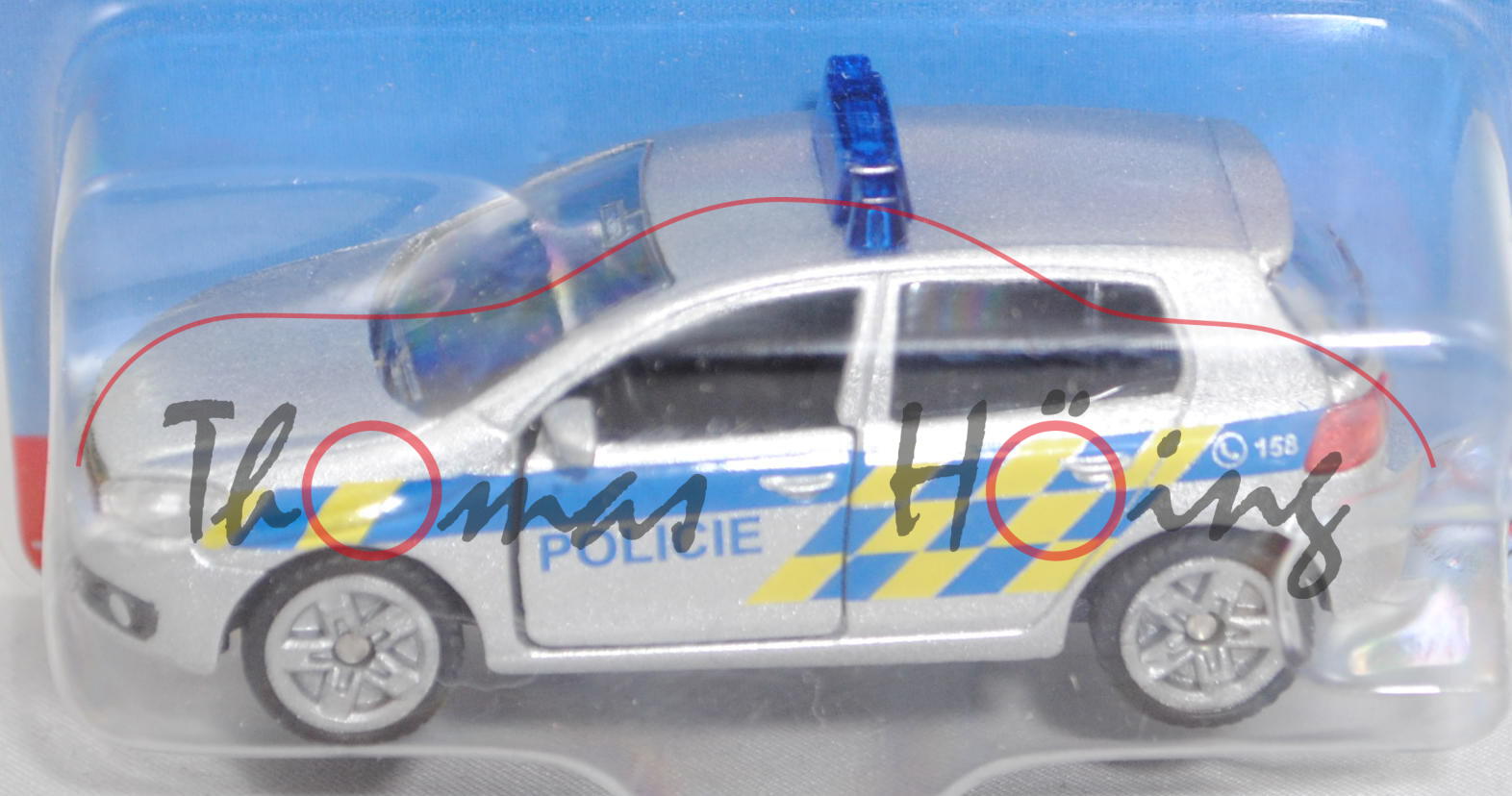 06101 CZ VW Golf VI 2.0 TDI (Typ 1K, Modell 2008-2012) Patrol Car, silber, POLICIE, P29e (Limited)