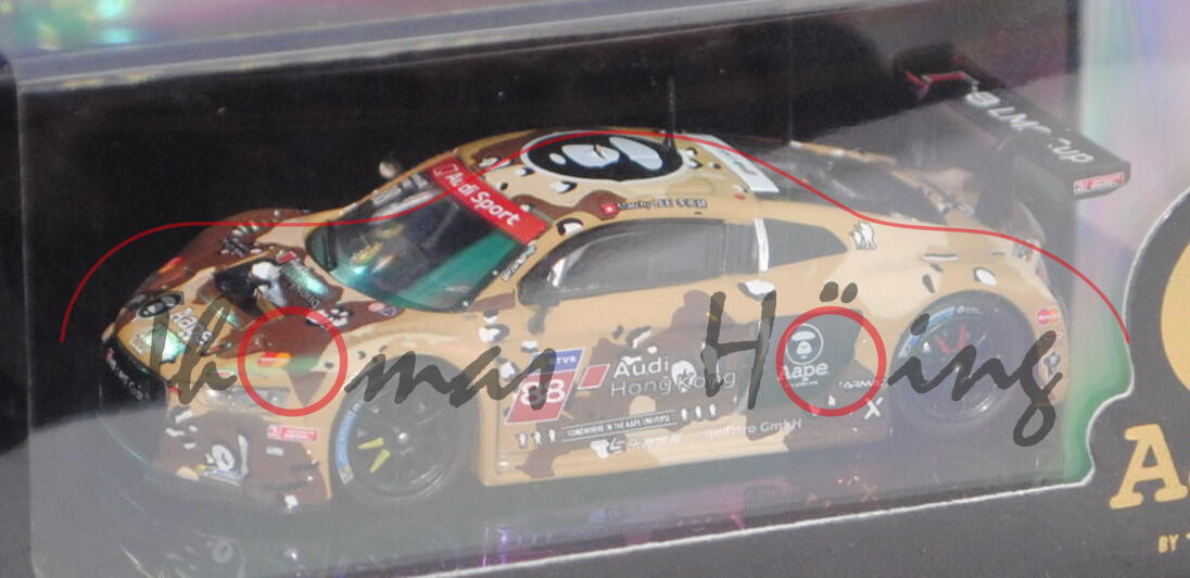 Audi R8 LMS (Typ R16), beige/schokoladenbraun, Audi R8 LMS Cup 2016, Rennen Shanghai, Nr. 88, 1:64