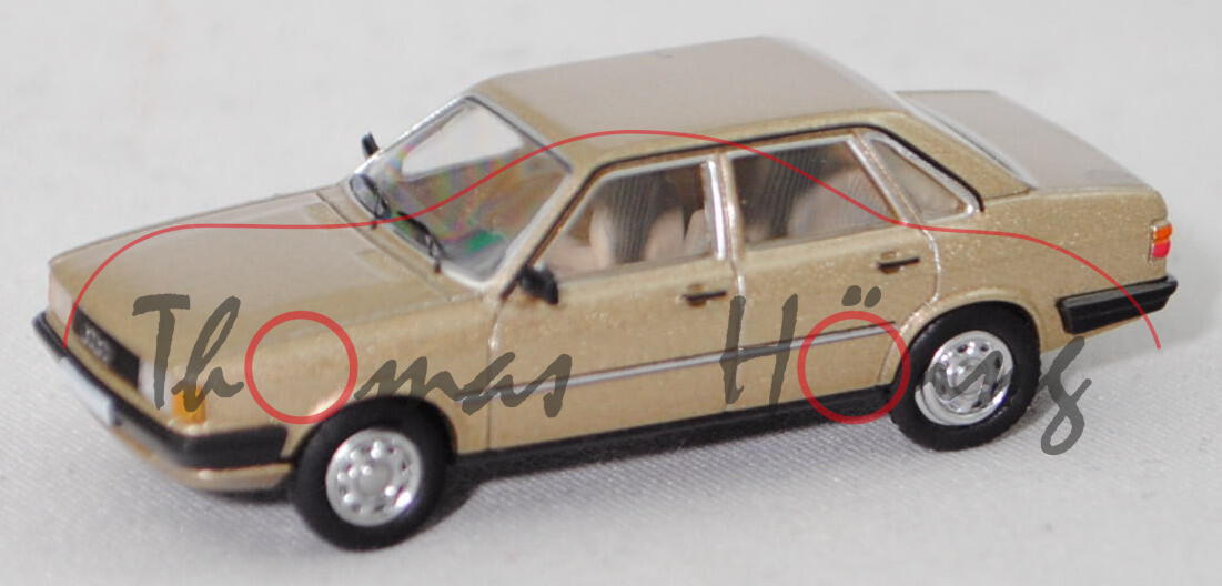 Audi 80 LS (2. Generation, B2, Typ 81, Modell 1978-1981), gobimetallic, Premium ClassiXXs®, 1:87, mb