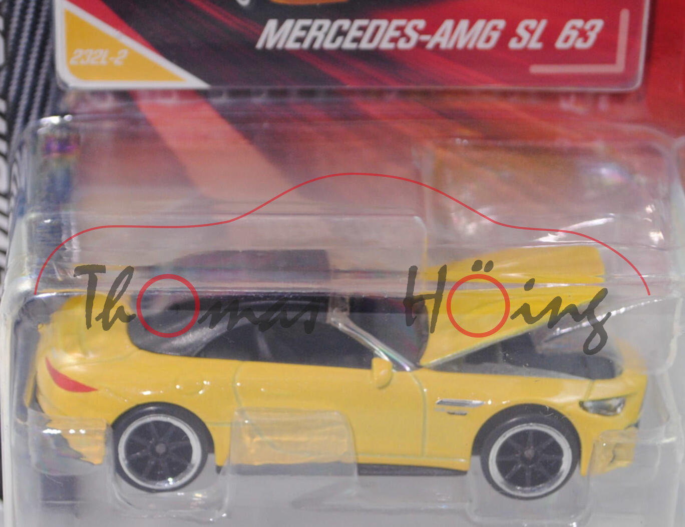 Mercedes-AMG SL 63 4MATIC+ (R 232, Modell 2021-), zinkgelb, Nr. 232L-2, majorette, 1:60, Blister