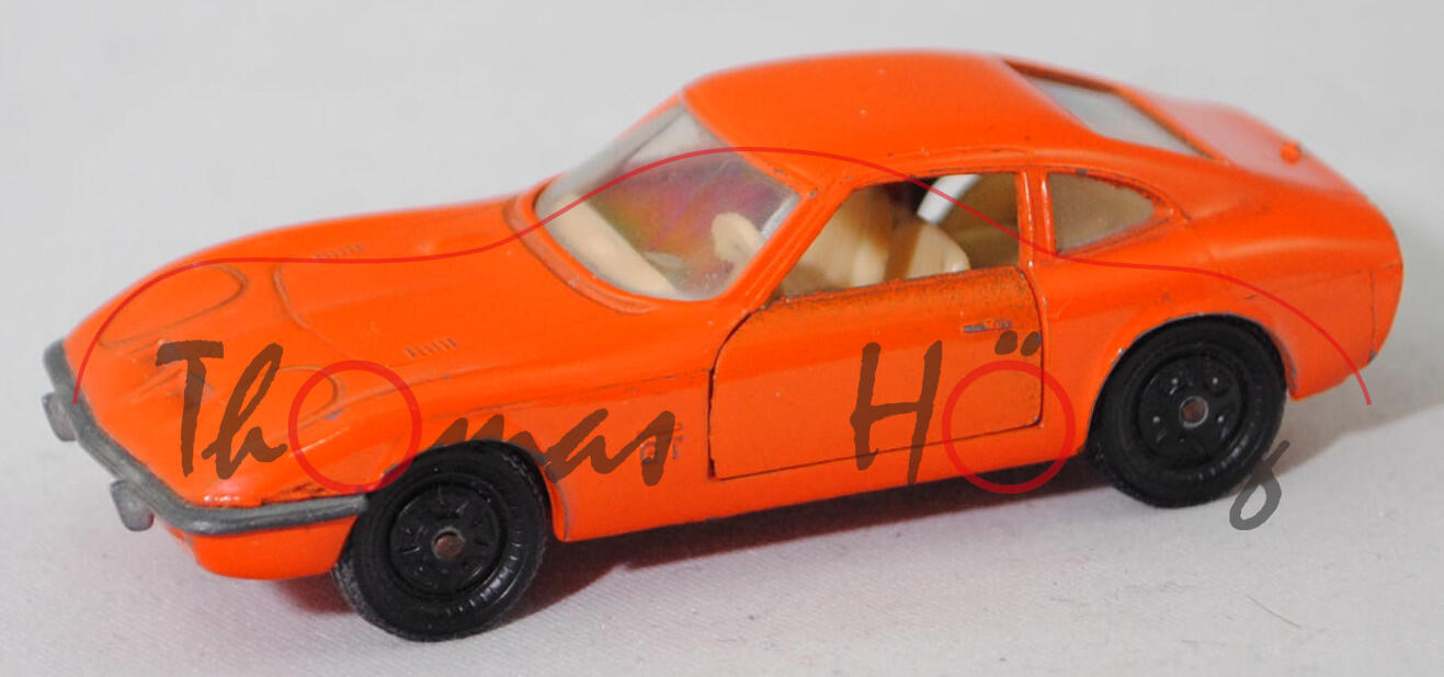00000 Opel GT 1900 (1. Generation, Serie 1, Modell 1968-1969), verkehrsorange, Verglasung klar, R3, SIKU-SUPER-ZINKGUSS 1:60 (V-SERIE), 1:60, m-