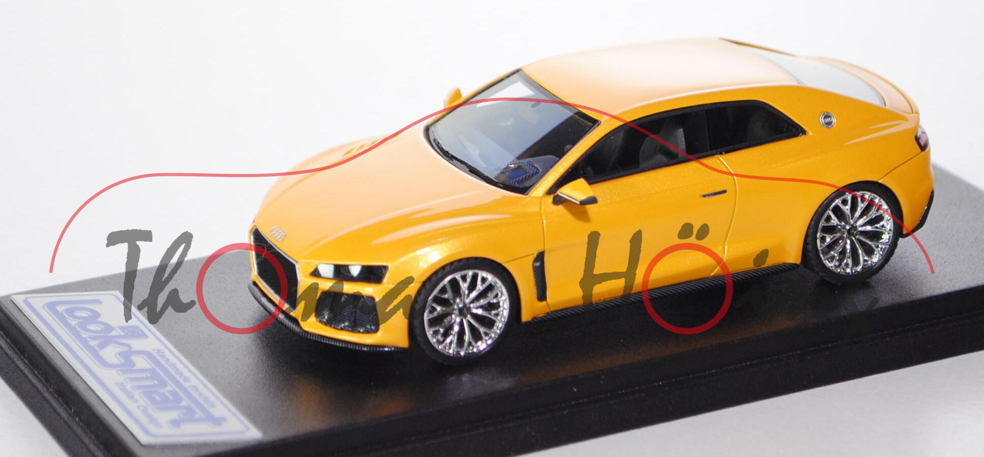 Audi Sport quattro concept, energiegelb, IAA 2013, Looksmart Models, 1:43, PC-Box, limitierte Auflag