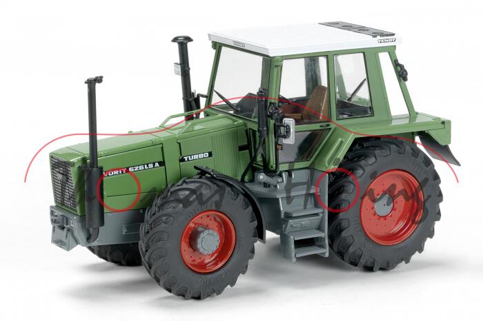 Fendt Favorit 626 LSA, resedagrün/grau, Schuco, 1:32, mb