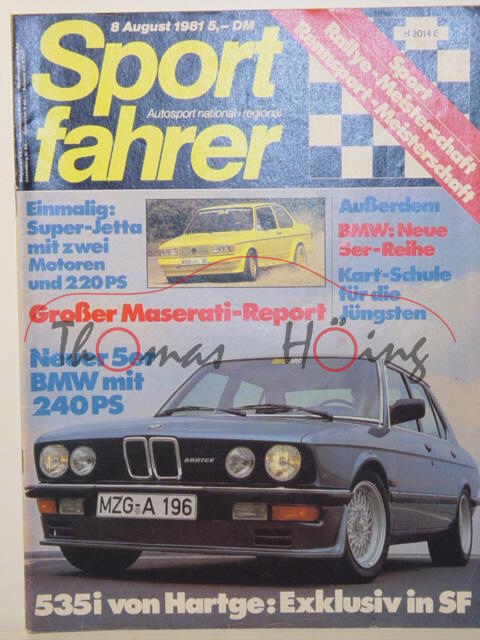 Sport fahrer, Heft 8, August 1981