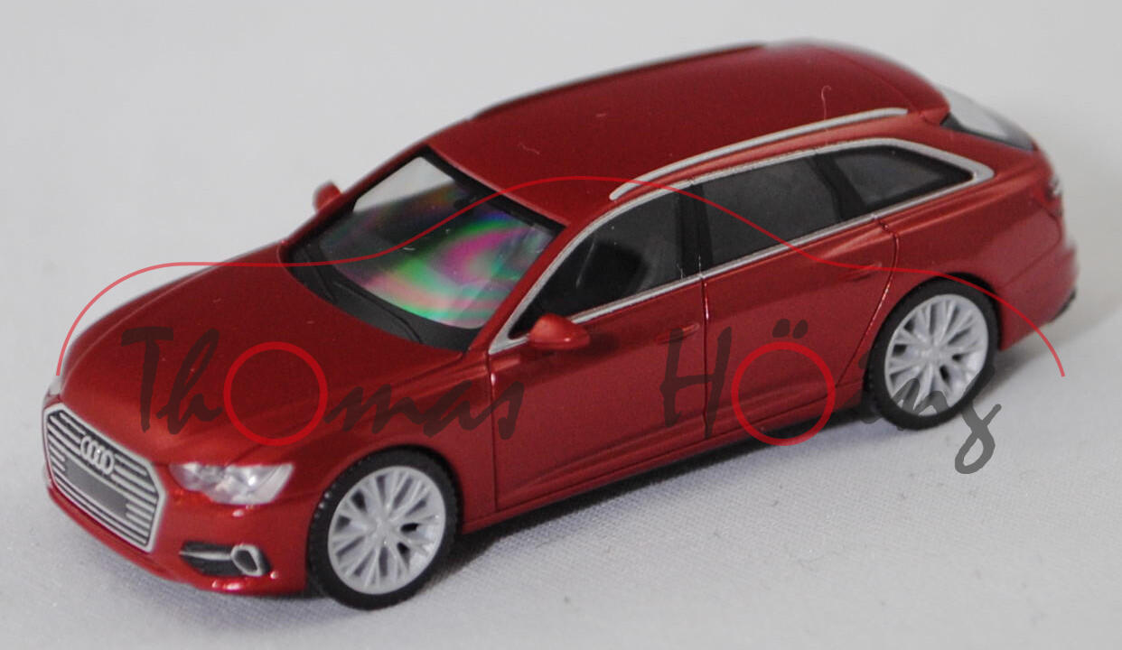 Audi A6 Avant 45 TDI quattro / 50 TDI quattro / 55 TFSI quattro sport (C8, Typ 4K / F2, Vorfacelift, Modell 2018-2023), tangorot metallic (LY3U), Herpa, 1:87, mb