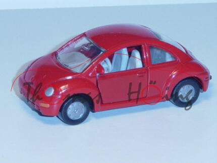 VW New Beetle 2.0 (Typ 9C), Modell 1998-2001, karminrot, mit AHK, Modell geschraubt