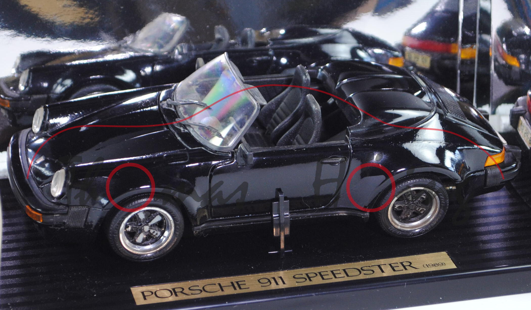 Porsche 911 Speedster (G-Modell Typ 964 Carrera 2, Modell 1993-1994), schwarz, Maisto, 1:18, mb