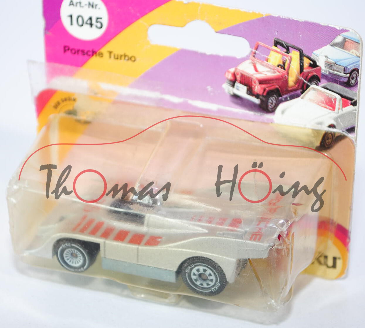 00001 Porsche 917/10 TC (TurboCharged, CanAm-Prototyp, Modell 1972), silbergraumetallic, innen schwa