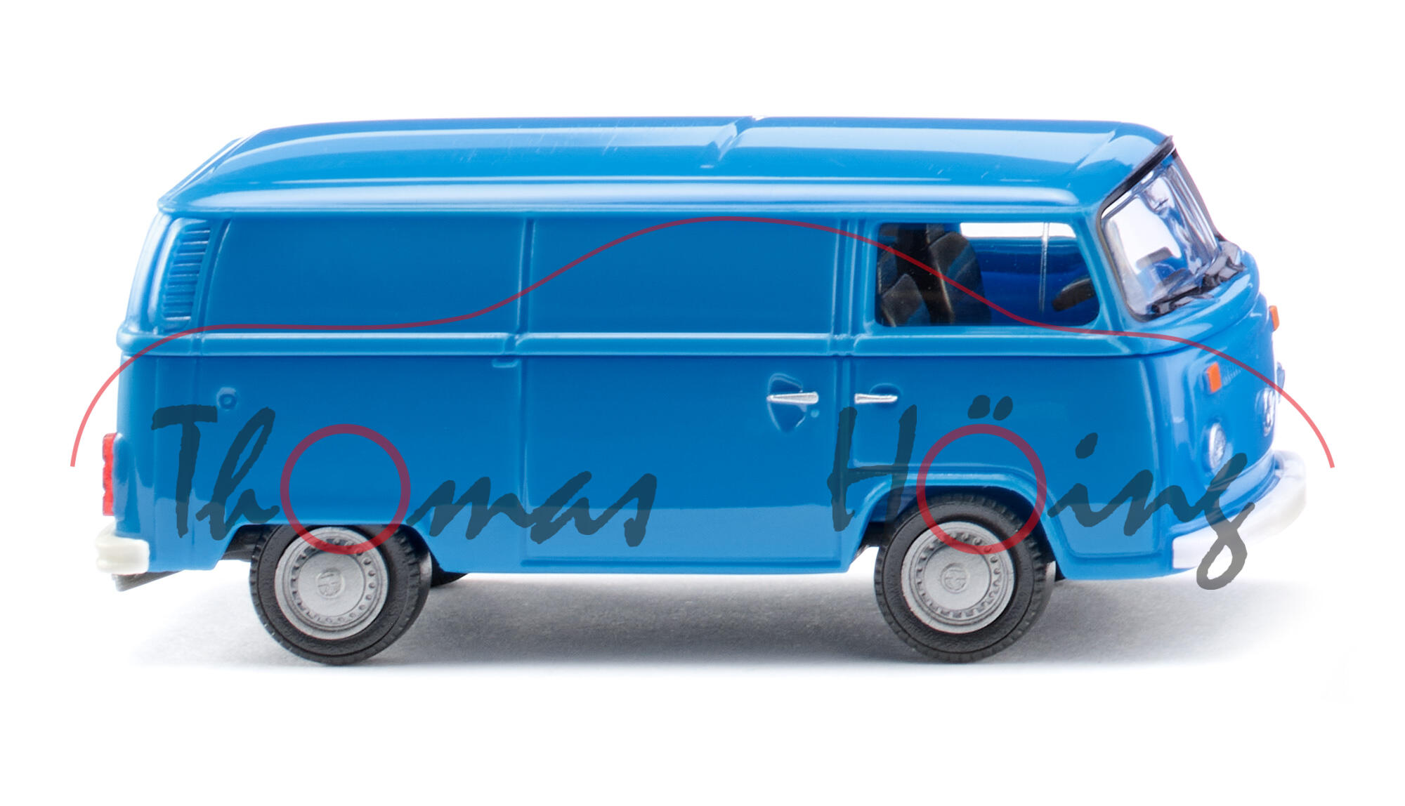 VW Transporter T2 Kastenwagen (Typ 2 Transporter 2 bzw. T2b, Modell 1973-1979), himmelblau, Wiking, 1:87, mb