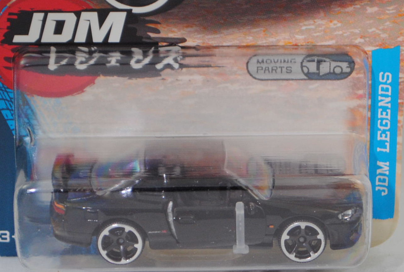 NISSAN Silvia spec-R AERO (S15, Modell 1999-2002) (Nr. 233B), schwarz, majorette, 1:60, Blister (JDM Legends Premium Cars)
