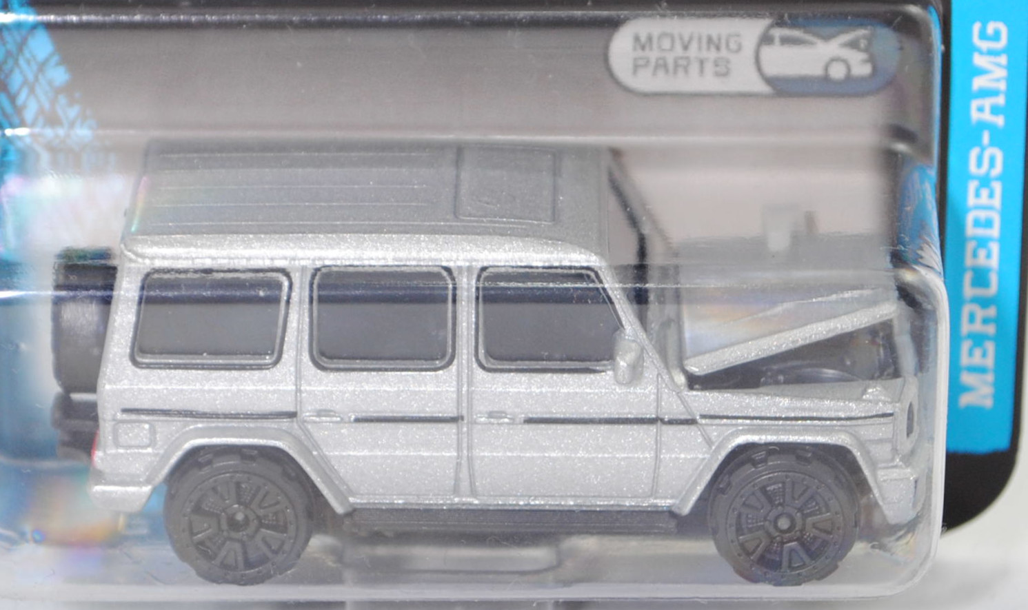 Mercedes-AMG G 63 (3. Generation G-Klasse, W 463, 5. MoPf von 2015, Modell 2015-2017) (Nr. 250B), h.-graualuminiummet. majorette, 1:61, Blister (MERCEDES-AMG PREMIUM CARS)