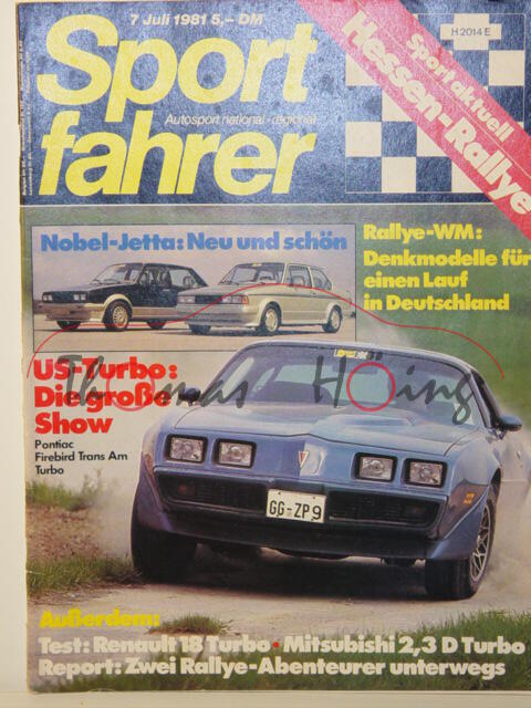 Sport fahrer, Heft 7, Juli 1981