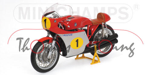 MV Agusta, Modell 1967-1972, feuerrot/silber, Team MV Augusta, Fahrer: Giacomo Agostini, Nr. 1, Worl