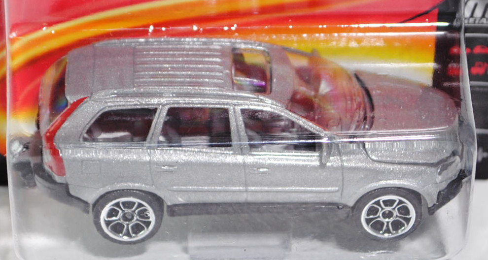 Volvo XC90 (Nr. 294A), Modell 2002-2006, silbermetallic, Motorhaube zu öffnen, 5-Loch-Felge, majoret