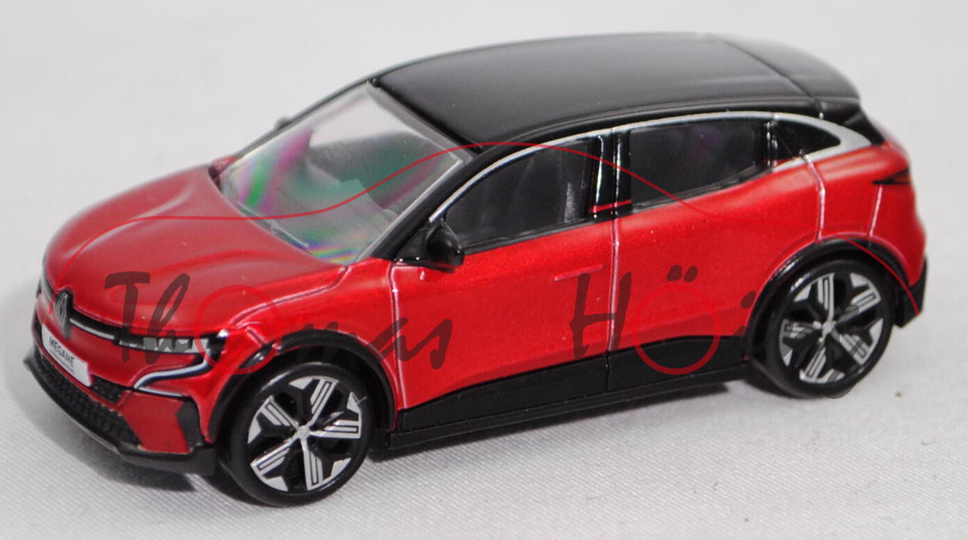 Renault Mégane E-Tech EV60 220hp optimim charge (Mod. 22-), DeZir-Rot metallic, Norev, 1:64, mb
