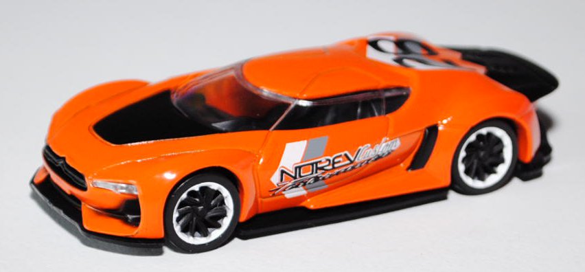 GT by Citroen Concept Car, hellrotorange/schwarz, NOREV Custom / Performance / 28, 1:50, Norev STREE