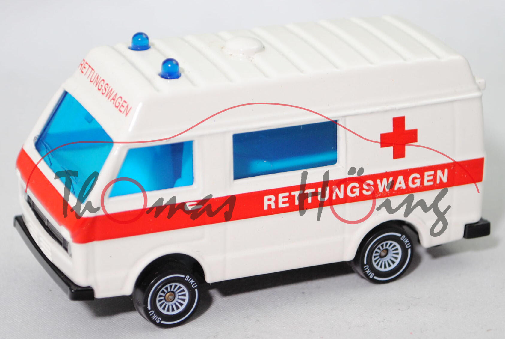 00001 VW LT 28 Hochdach-Kastenwagen (Mod. 1975-1982) MEDIMOBIL, weiß, RETTUNGSWAGEN, 1:60