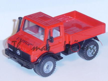 Unimog U 1500 (Baureihe 425), Modell 1975-1988, verkehrsrot/schwarz, UNIWOP®, LKW12