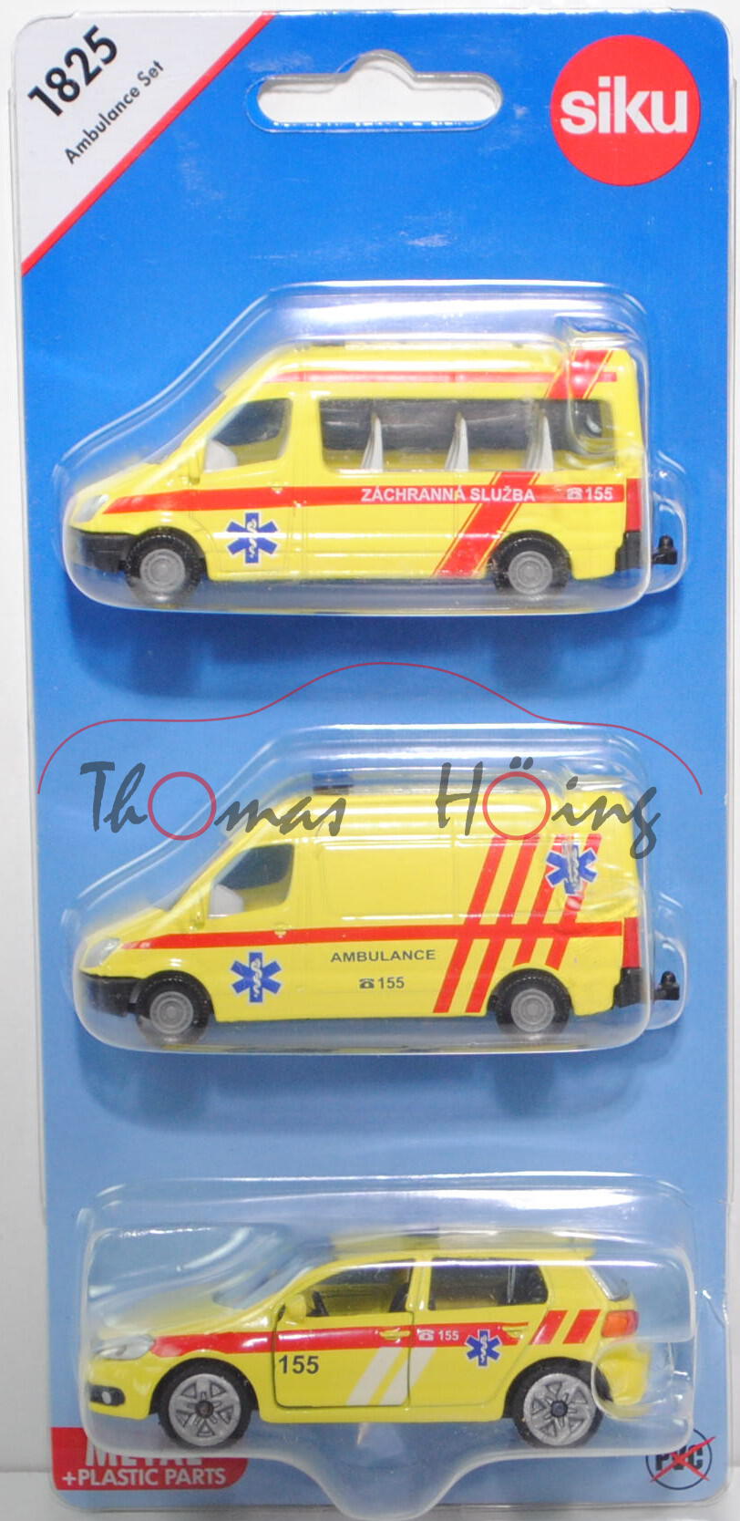 06100 CZ Ambulance Set mit MB Sprinter II Kleinbus und Kastenwagen + VW Golf VI, C 155, P29e Limited