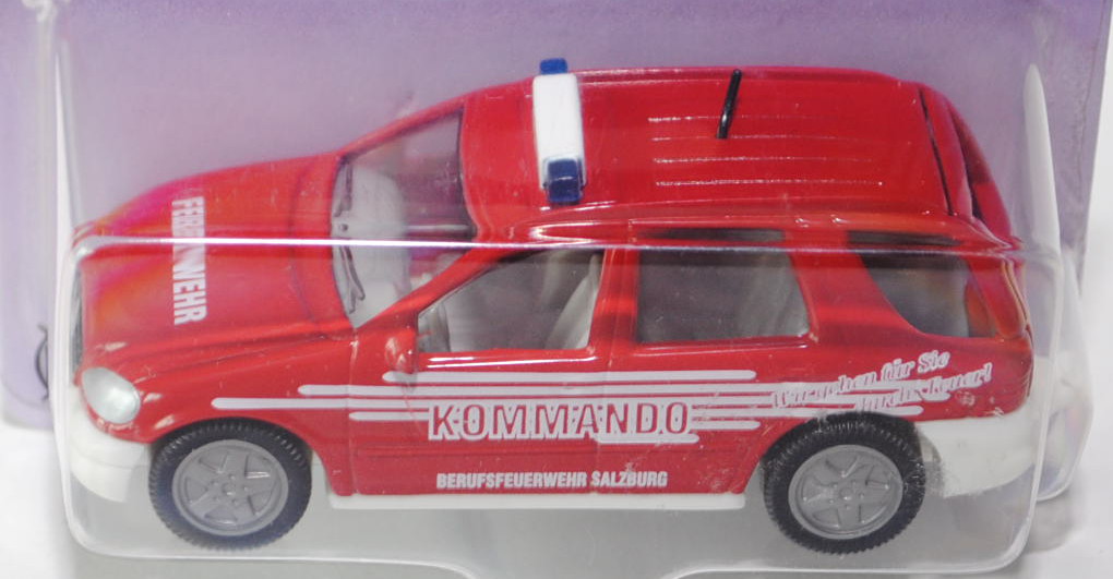 03800 Mercedes ML 320 (Typ W 163) Feuerwehr-Kommandowagen, Modell 1997-2001, feuerrot/reinweiß, FEUE